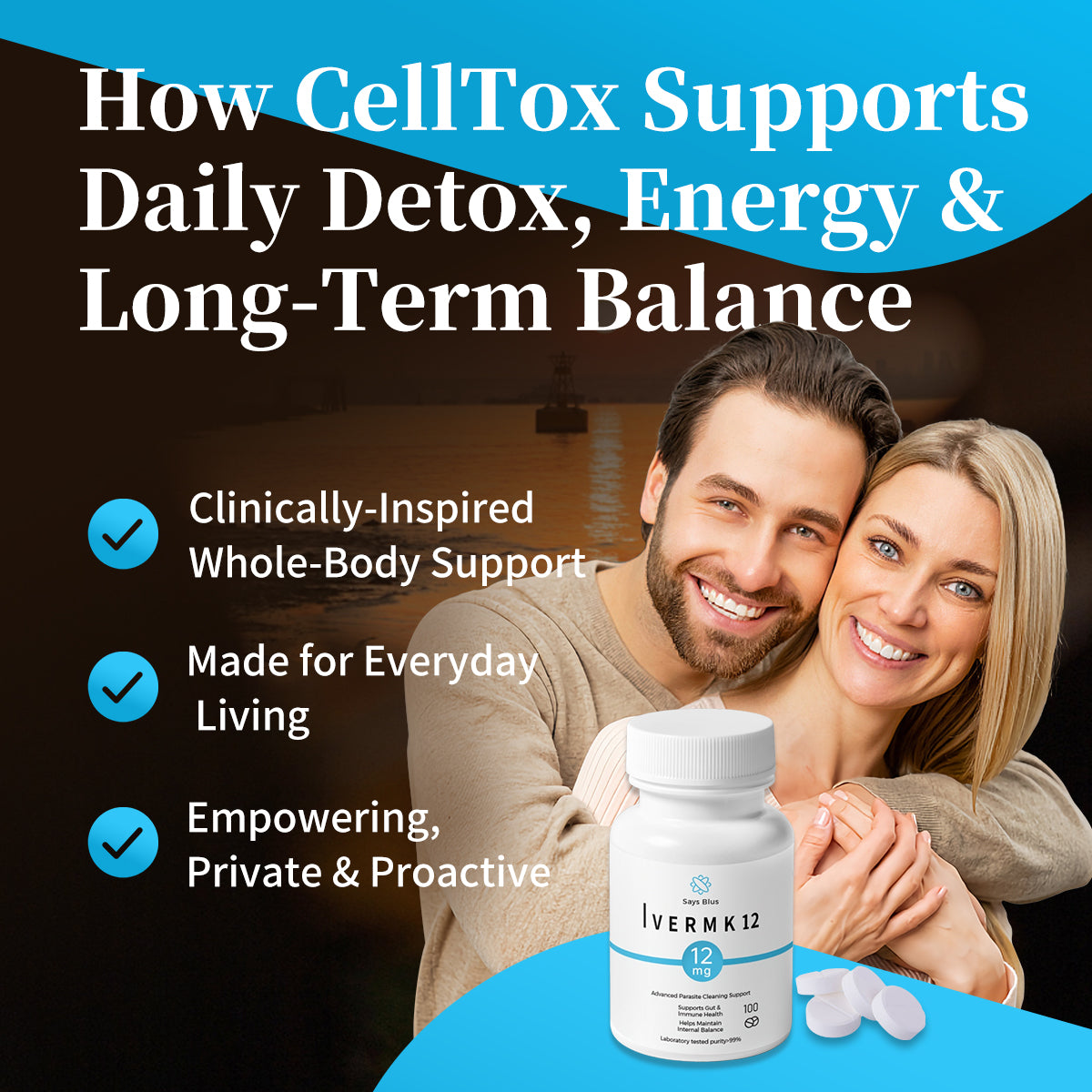 Saya Blus IVERMK 12 mg 100 Tablets